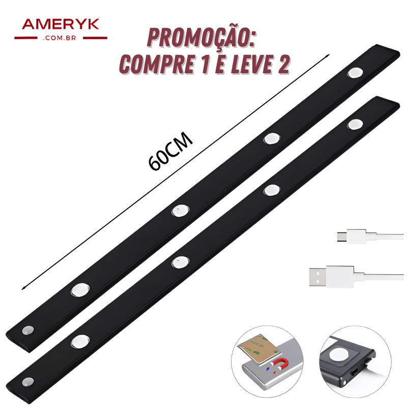 Compre 1 e Leve 2 - Luminária Slim Recarregável - AMERYK