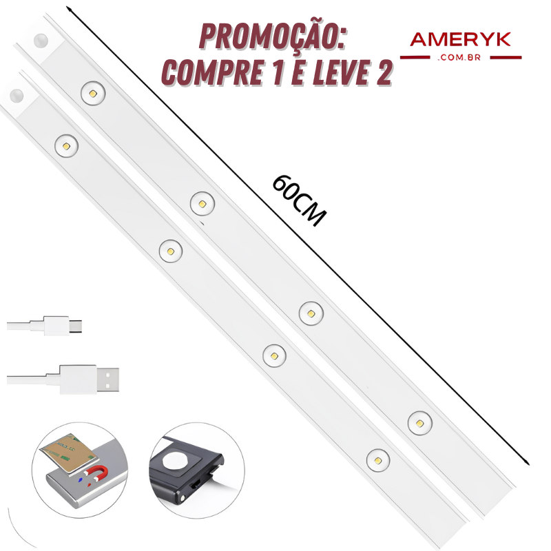 Oferta WhatsApp | Compre 1 e Leve 2 - Luminária Slim Recarregável - AMERYK