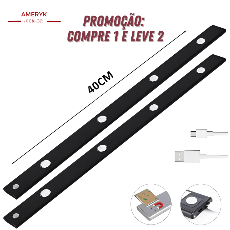 Compre 1 e Leve 2 - Luminária Slim Recarregável - AMERYK