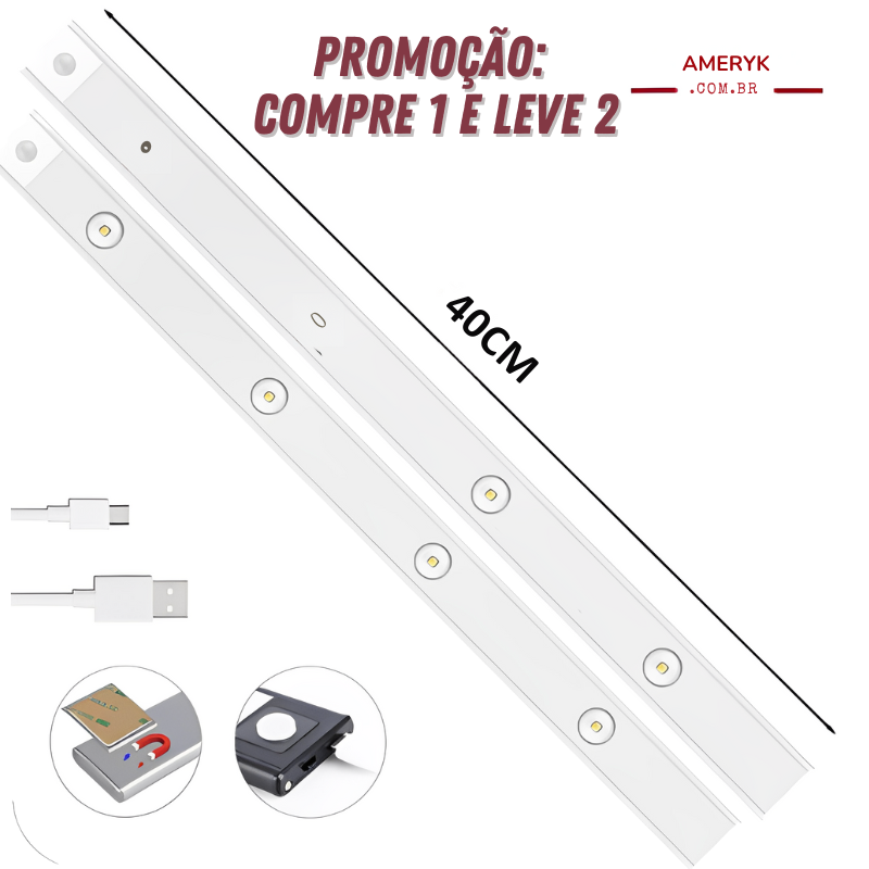 Compre 1 e Leve 2 - Luminária Slim Recarregável - AMERYK