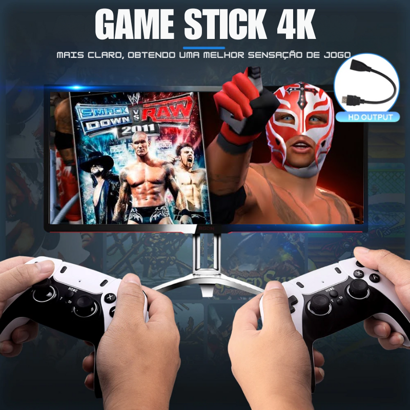 Game Stick 2.0 - JOGOS PSP (PS2) Inclusos + Game Portátil de BRINDE