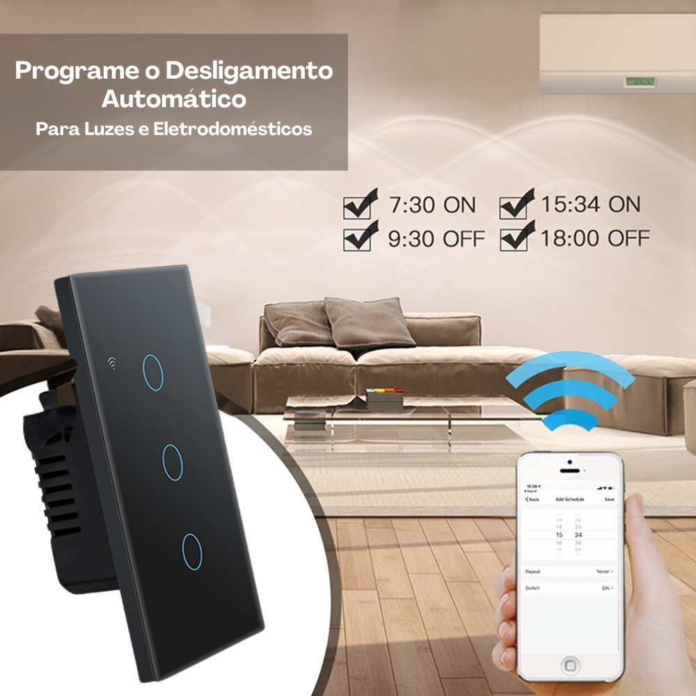 Kit Interruptor Inteligente Ameryk - COMPRE 2 E LEVE 3 - AMERYK