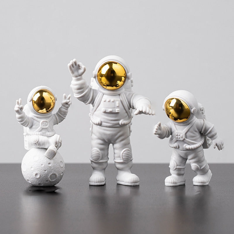 3-4 Pcs Decoração de Astronauta e Lua para Sala e Quarto - AMERYK